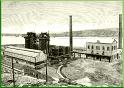 Grabado. Vista general de la fabrica de la Sociedad Vizcaya, visitada por  la Reina regente el 18 de septiembre de 1887.jpg